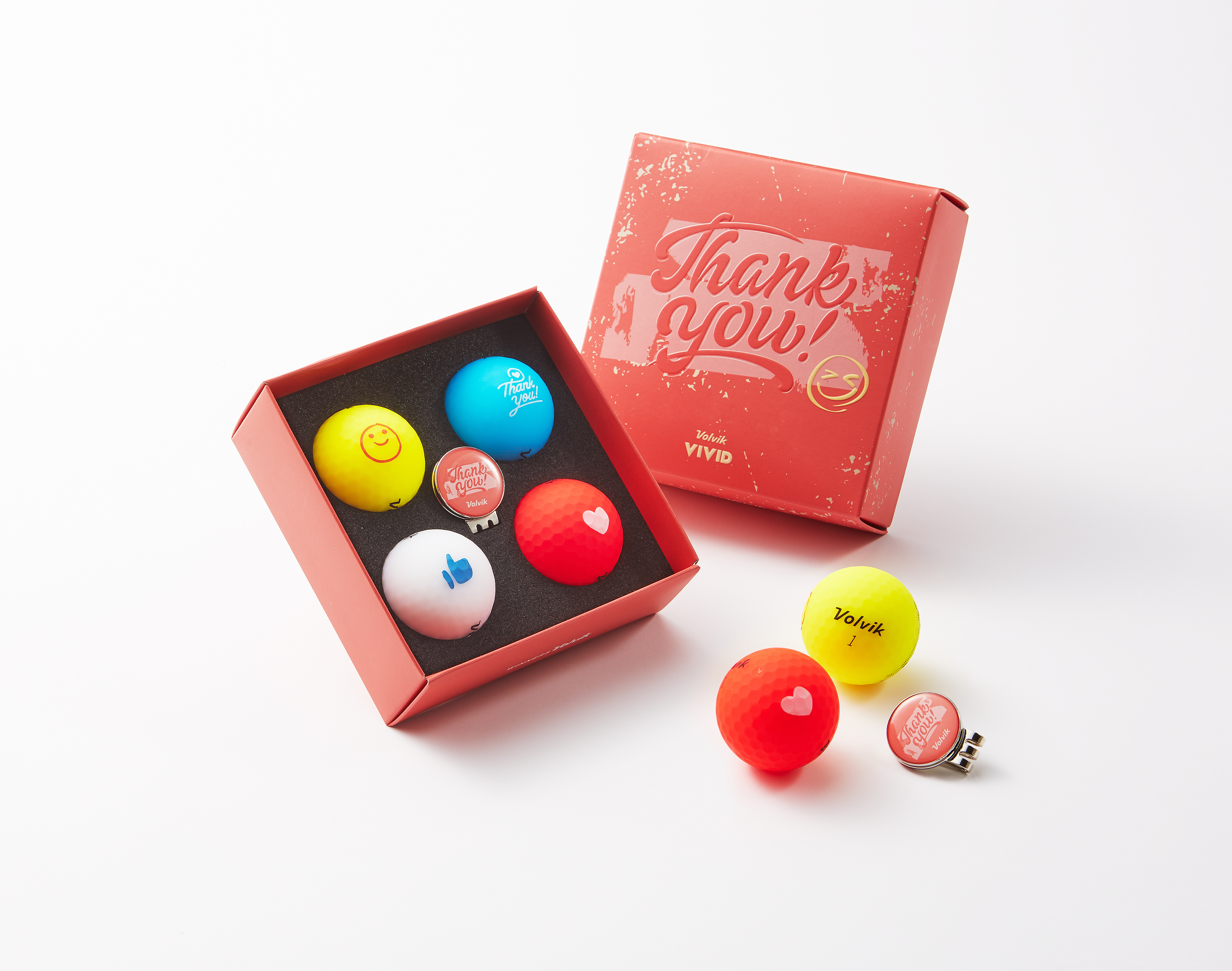 Volvik Thank you 4x VIVID balls + marker 209.000188_1